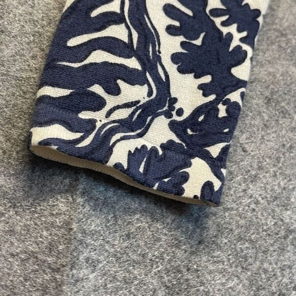 LILLY PULITZER Dress Supima Cotton Small Blue White Ophelia Onyx Reef Madness - Picture 6 of 15